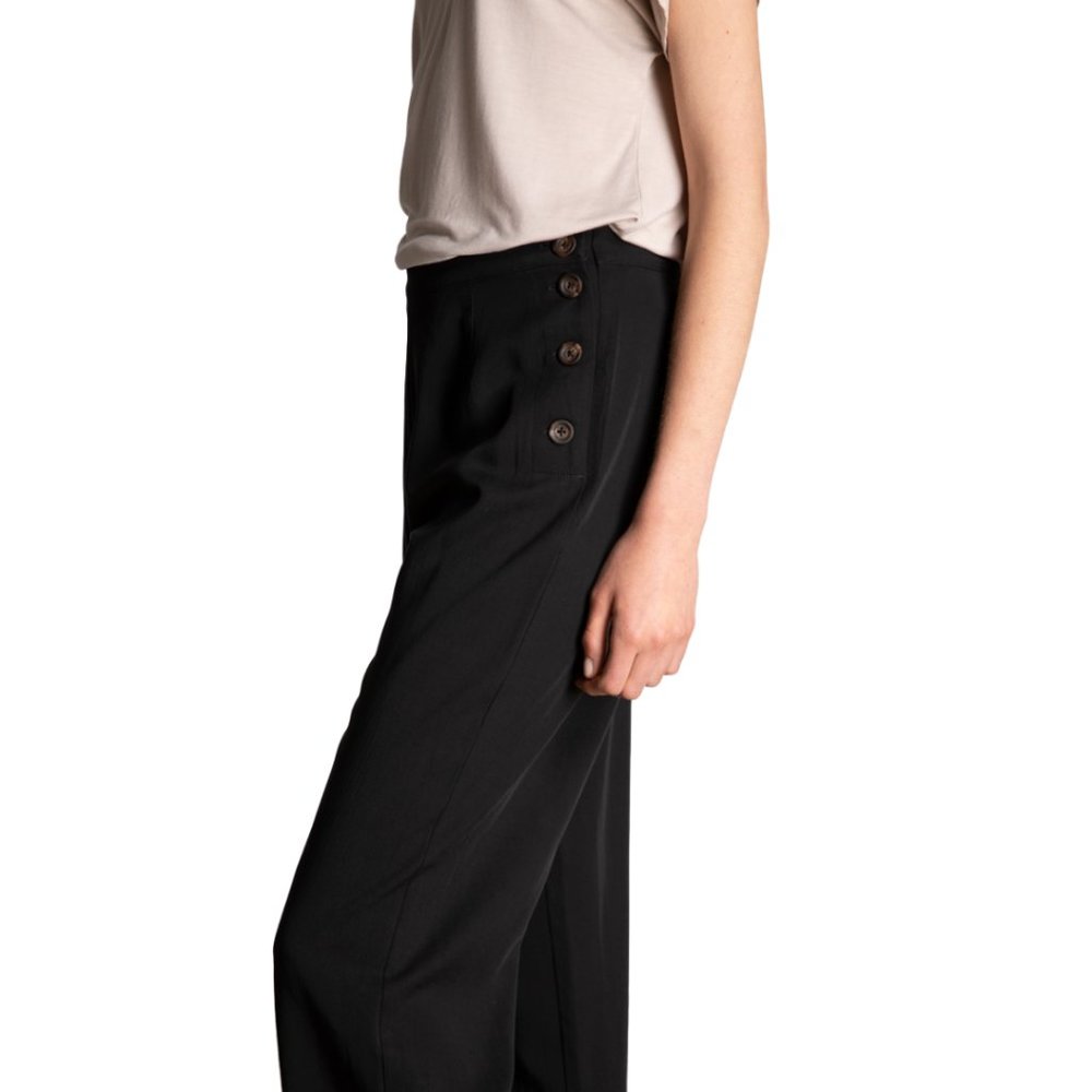 Tencel Side Button Slacks